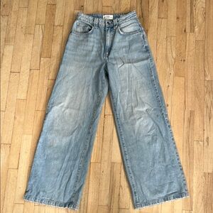Cotton On Blue Flare Wide Leg Jeans